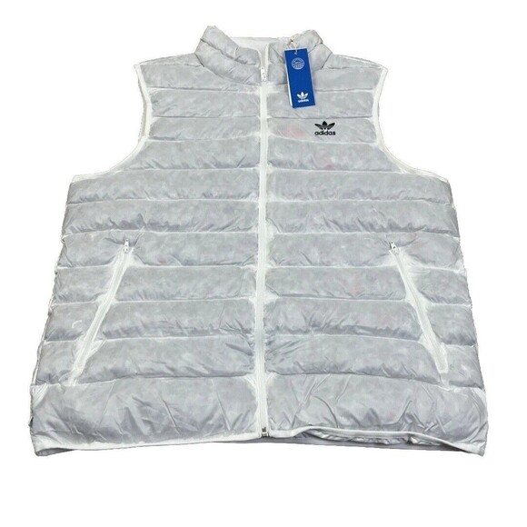 New adidas Essentials + Sustainable Made with Nature Vest Mens M White HK7539 - Picture 2 of 5